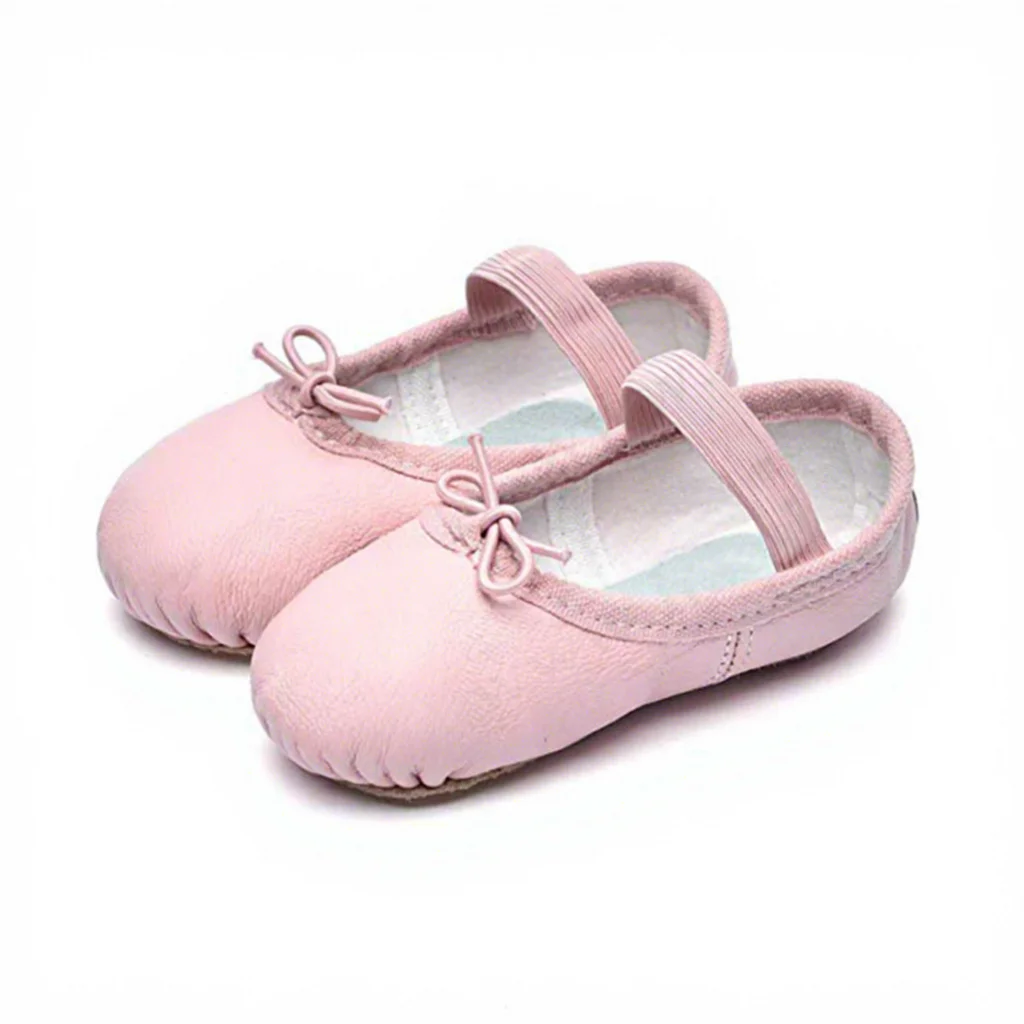 LXG,Professional Children Anti-slip Leather OutSole Ballet Shoes Foldable Easy Wear Pink/beige/black Training Dance Shoes HSD001