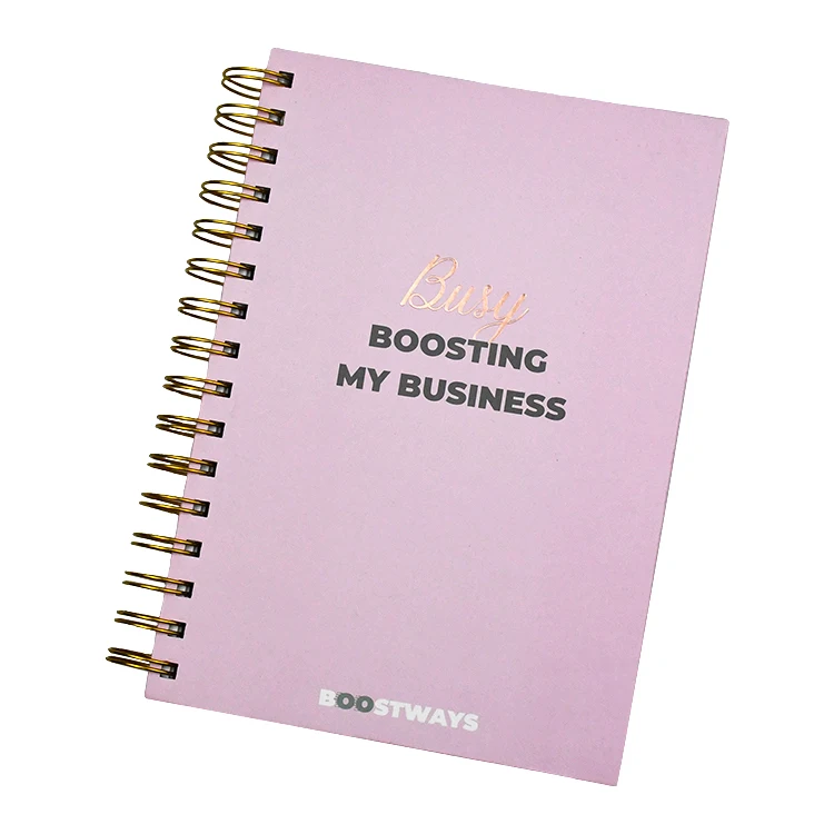 Индивидуальный дизайн в твердом переплете спиральное переплет Еженедельный годовой плотный бумажный планировщик бюджета