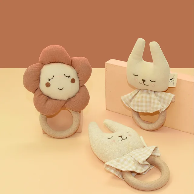 Baby Comfort Toy Little Rabbit Cloth Doll Hand Ring Baby Gift Pendant Doll Plush Comfort Toy