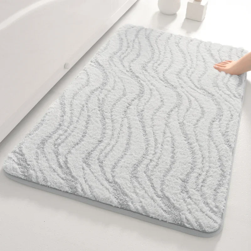 50*80cm Soft Absorbent Bathroom Anti Slip Shower Bath Mat Washable Luxury Bath Rug