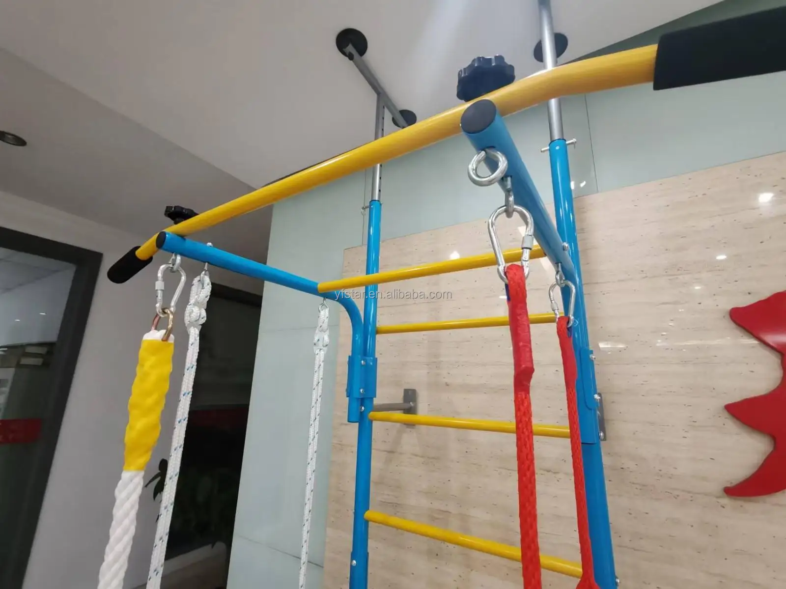 钢制瑞典式梯墙套装 儿童健身栏杆 瑞典式体操墙体操栏杆 体操用具