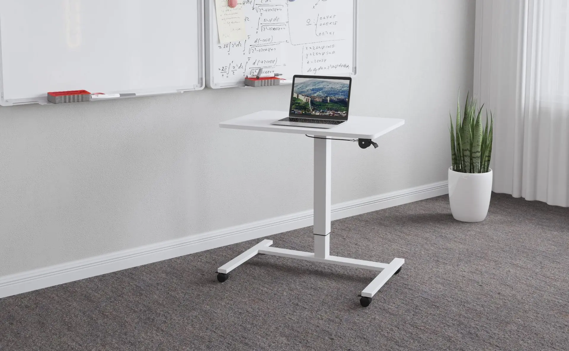 Customized Hospital Furniture Table Dining Desk Adjustable Height Bedside Table Hospital Bed