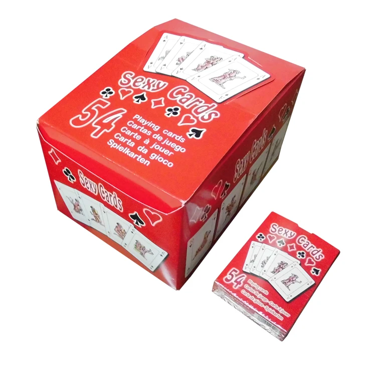 JP074 Factory Custom Printed Bridge Size Kama Sutra Playing Cards Sexy Cartoon Erotic Poker Cards