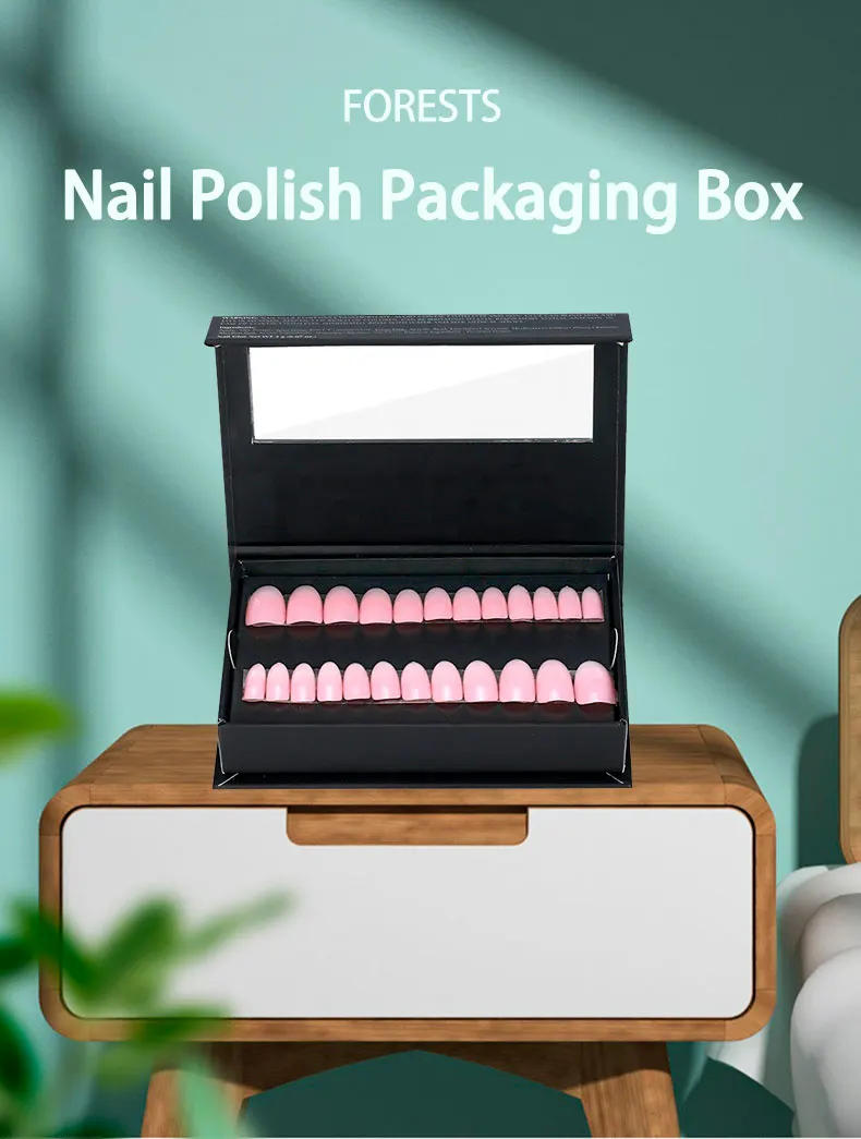 Customized Logo Luxury Nail Polish Packaging Mail Boxes For
