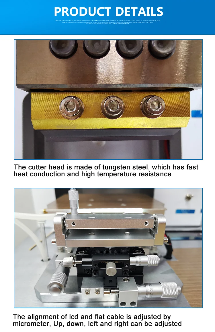 Flex Cable Bonding Machine En-580 Desktop Type Constant Heating Mobile ...