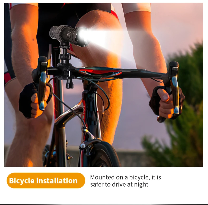 HD 1080P Sport Camera Waterproof 4K Helmet Bicycle Motorcycle Action Recording Camera Explosion Proof Flashlight Camera