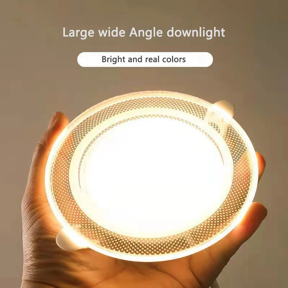 Embedded downlight LED ultra-thin bright three color dimming living room home commercial restaurant aisle ceiling spotlights