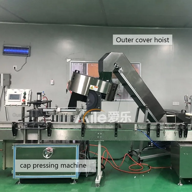 High Speed Lid Spray Can Machine Filling Crimping Capping Machine Aerosol Bottling Outer Cover Machine