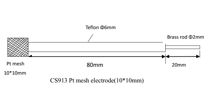 Platinum Mesh Electrode Pt Mesh Pt Gauze Electrode Counter Electrode