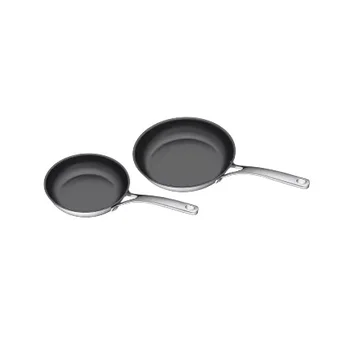 20/24cm Black Ceramic 2 pcs Non Stick Steak Fryer Stainless Steel Fry Pan
