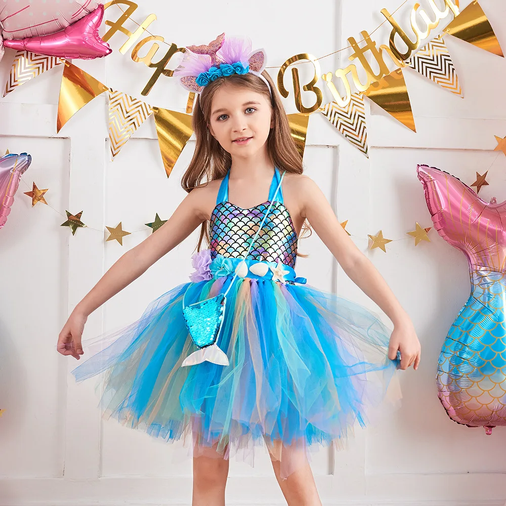 European And American Children's Clothing Tutu Dress Girls Dress Children's Cosplay Festival