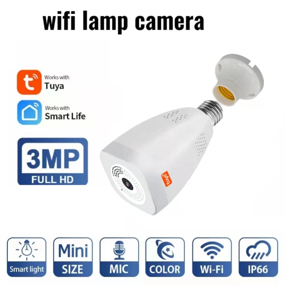 melodie afstuderen Bergbeklimmer Professional 3mp Hd Resolution Action Bulb Lamp Camera Home Baby Monitoring  Camcorder Cctv Network Security Mini Camera - Buy 360 Panoramic Fisheye  Light Kamera Indoors Video Cameras De Seguridad Mini Camera With