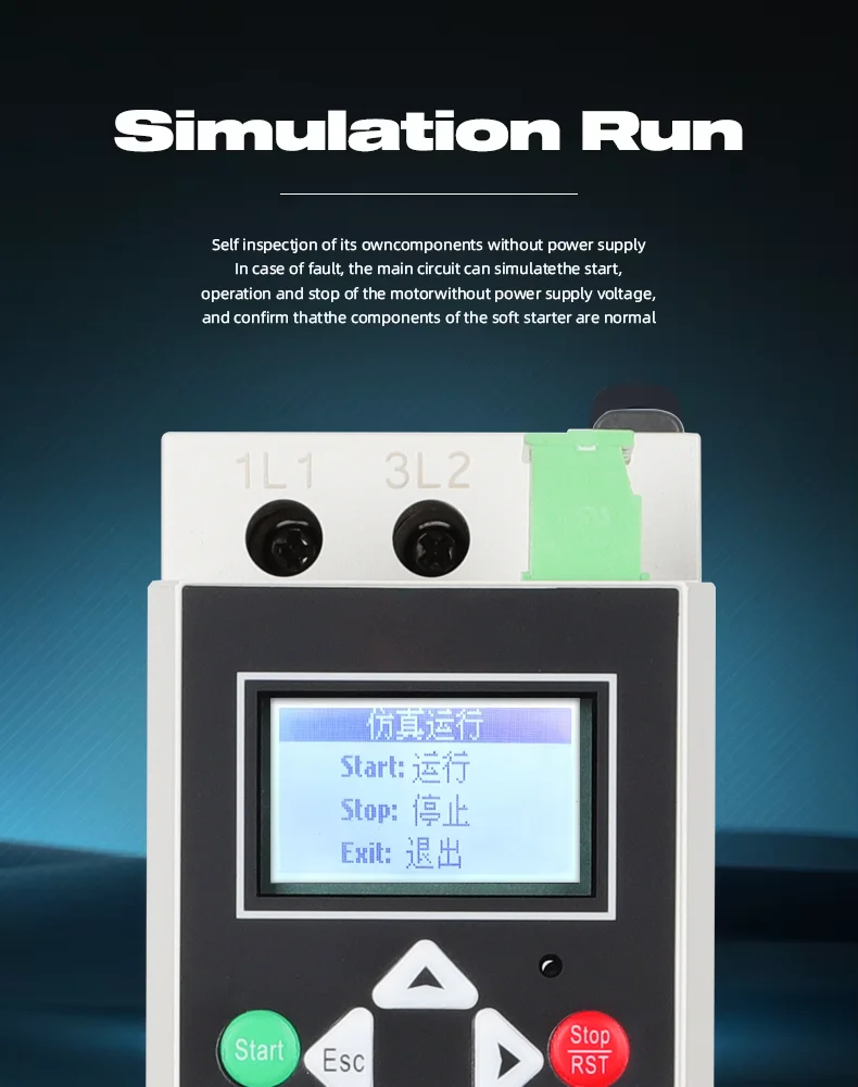 Factory Soft Starter Easy Variable Frequency 3-Phase Digital AC Motor Soft Rated Power