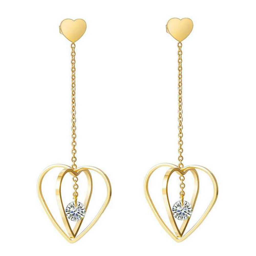 Stainless Steel Inlaid Zircon Ruigang 
