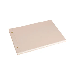 Bulk Order Premium Wedding Sign-In Book with A4 Thermal Bound Leather and Fabric Cover Custom Printed Pages at Discount Price