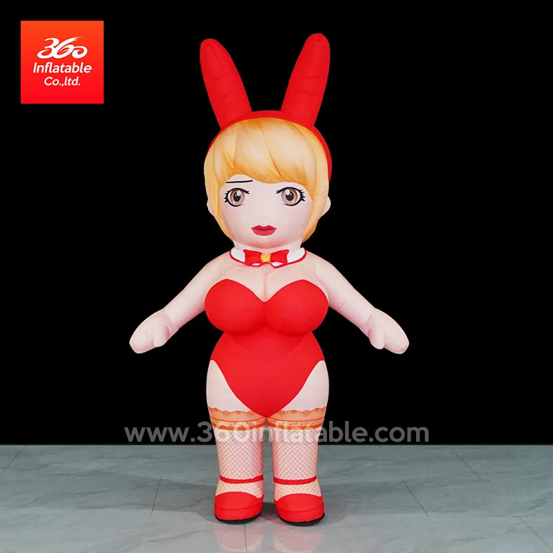 Big Giant Advertising Inflatable Custom Cartoon Animal Mascot Walking Hot Sexy Girl Costume Inflatables