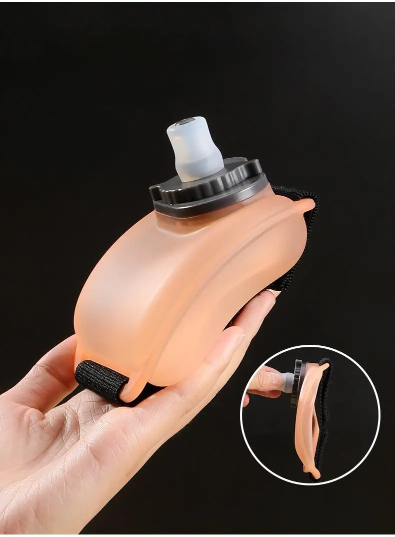 Portable Outdoor Sports Water Bottle Made of Silicone PP Material, Travel Wristband, Bicycle Running, Gym Exercise