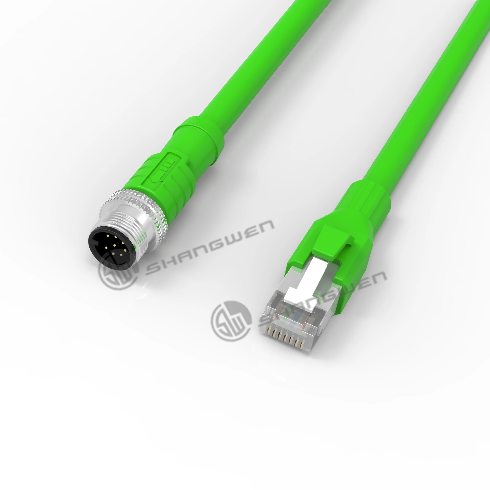 Customize Waterproof Phoenix M12 Cable 2 3 4 5 6 8 Pin Male to Female M12 Connector Cable With Wire