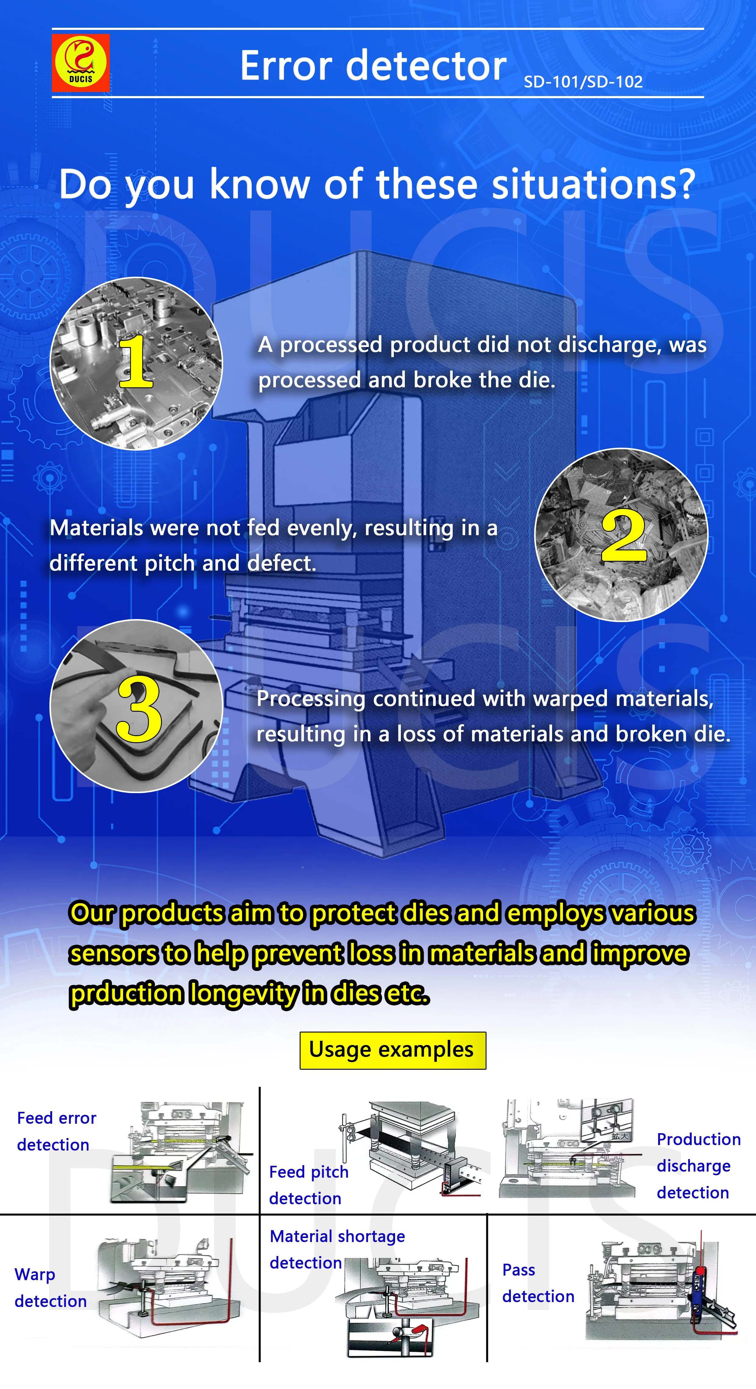 Die Error-Carrying Device SD-101 - High-Quality Safety Sensor