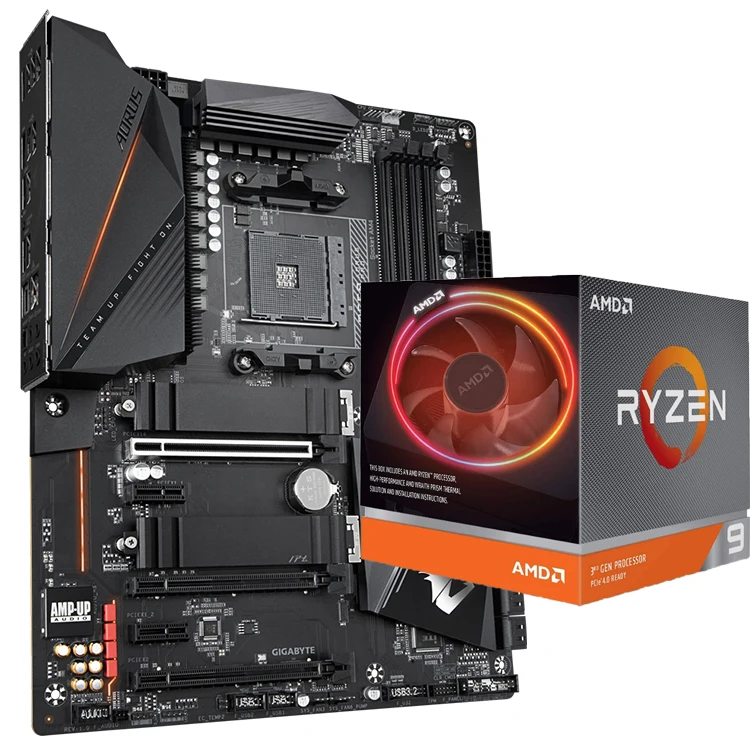 CPU AMD RYZEN7 3700X GIGABYTE B550 GIGABYTE B550 AORUS PRO Motherboard - Ryzen 7 3700X Support