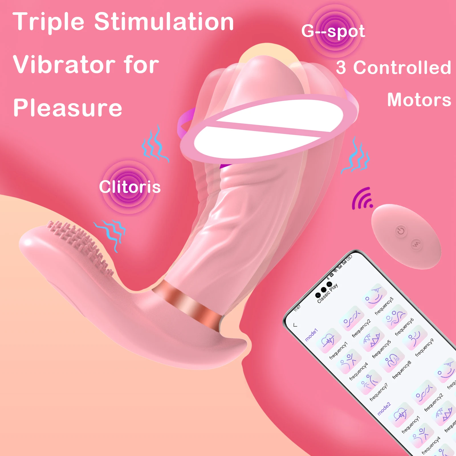 Tragbarer Vibrator Klitoris- und G-Punkt-Stimulator Fernbedienung  Vibrierender Masturbations-Dildo Spielzeug fr Erwachsene, Unsichtbar  Tragbar
