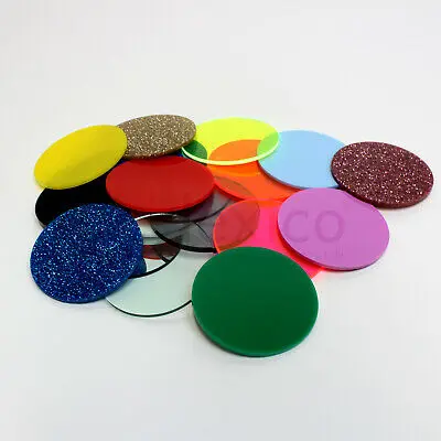 Discs : Coloured Tinted Cast Acrylic disc