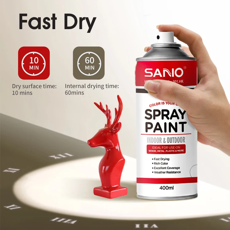 Sanvo 400ml Oem Wholesaler Graffiti High Gloss Multipurpose Color