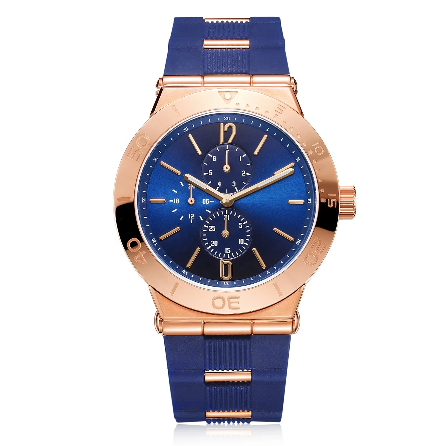 Curren Heren polshorloge - Zilver/Blauw - Horloges