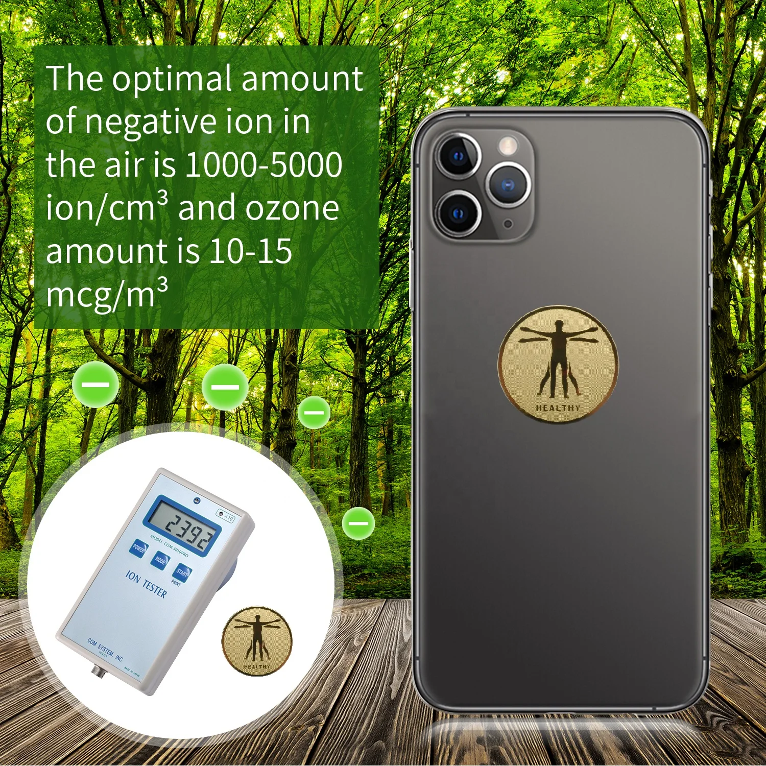 New 24K Gold EMF Protection Sticker Anti Radiation Against 5G Radiation Round Shiled Phone