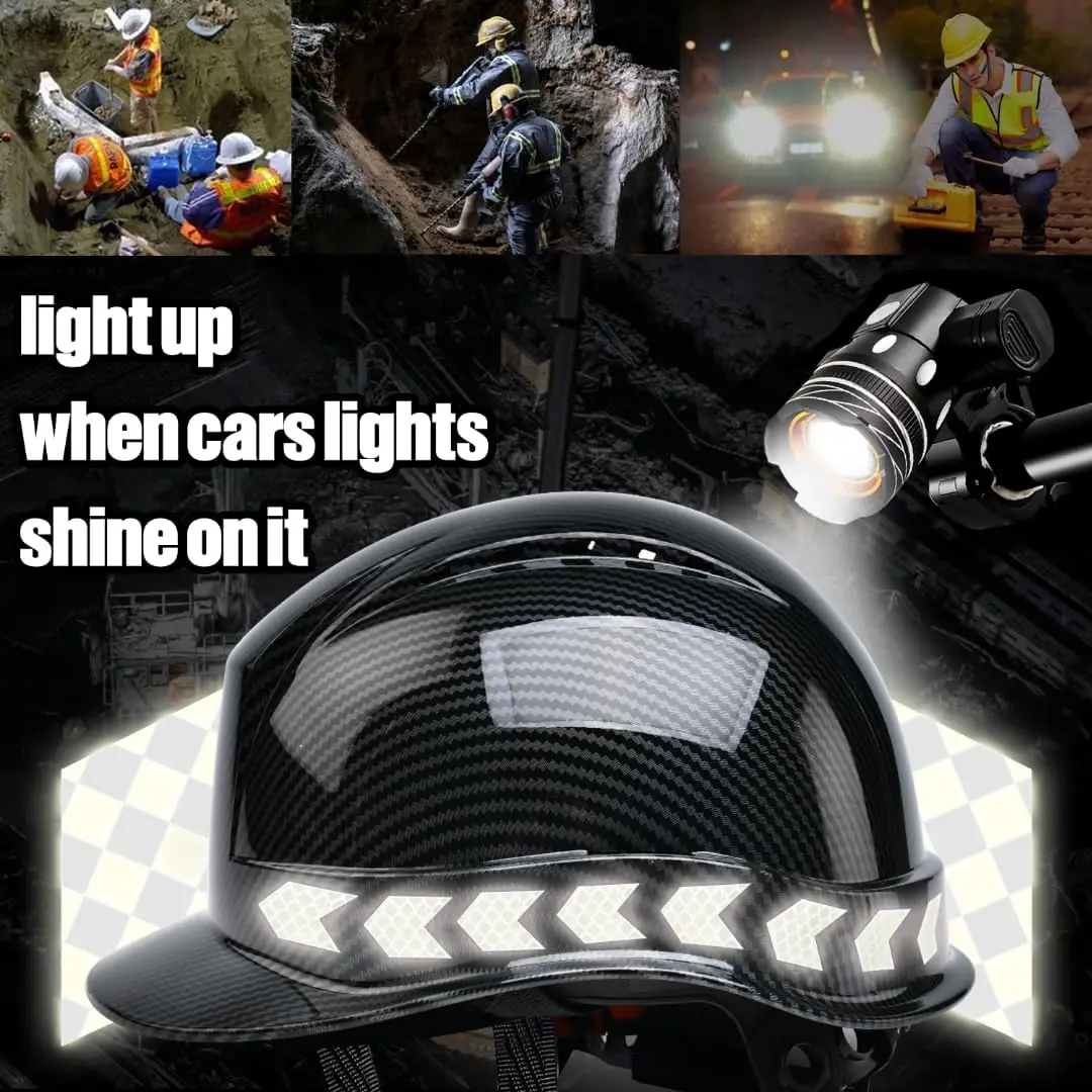 2024 New Construction Helmet Carbon Fiber Style Industry Safety Hard Hat Logo