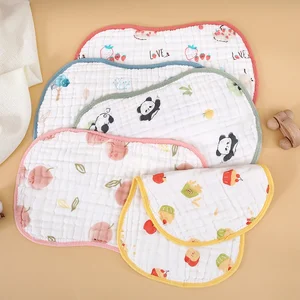 Muslin Baby Clothes 0-6 Months Pure Cotton Breathable Cartoon Sweat-Absorbent Anti-Vomiting Bebe Products Baby Burp Cloths
