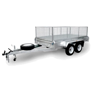 8x5 Light Weight Galvanized Steel Box Utility Trailers With Two Axle ...