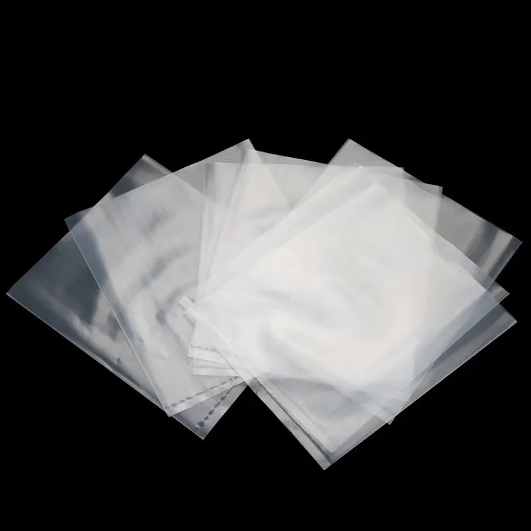Custom Transparent Clear Cellophane Plastic Self-Seal Clothes Bags Self-Adhesive OPP for Underwear and Shoes
