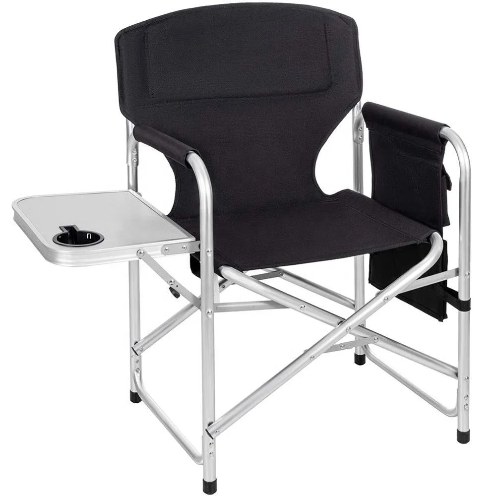 Full Back Aluminum Lightweight Chair Camping Folding Directors Chair With Aluminum Side Table Storage Bag Buy Director Chair