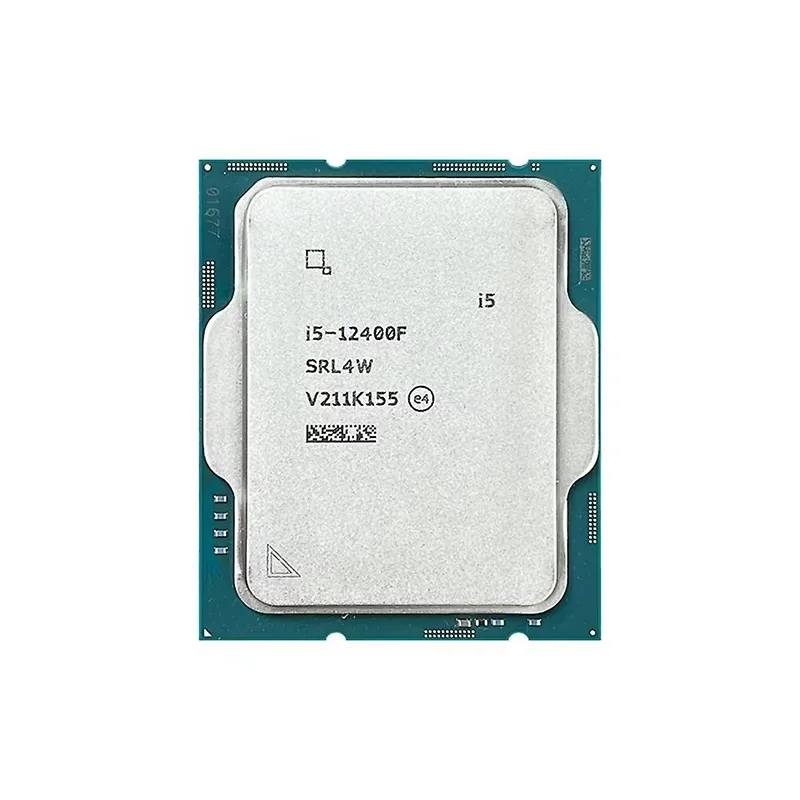 CPU Intel Core i5-12400F 65W CPU new Intel Core i5 12400F 12th Generation 6 Core 12 Thread 2.5 to 4.4