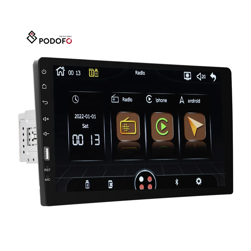Autoradio 1 Din Con CarPlay E Android Auto - 9 Pollici Touchscreen, Bluetooth, Telecamera Posteriore, USB Tipo-C - Foto 2