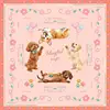 Alfombrillas con estampado de perros felices rosas