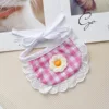 Pink plaid flowers