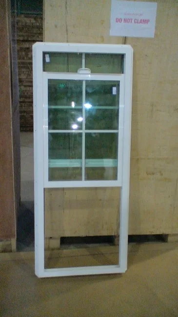 Minglei Low Price Modern Design American Style Vertical Sliding Double Glazed UPVC Double Hung Window Bathroom factory