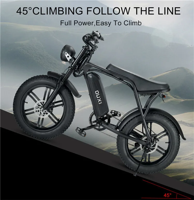 Original Ouxi V8 Double Battery Pro Full Suspension Bicicleta Electrica ...