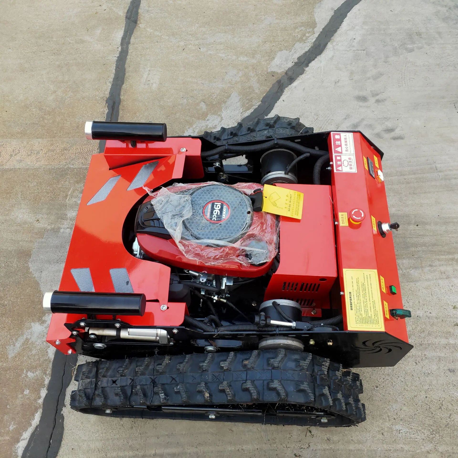 Garden Use Grass Cutting Machine Remote Control Petrol Engine Crawler Blade Lawn Mower