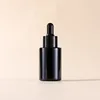 black bottle + plastic black ring + black rubber head