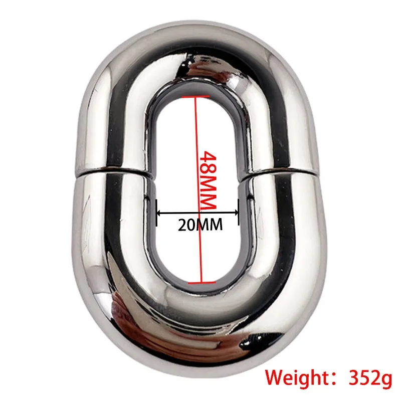  1.89x0.94Inch 15.5oz Ball Stretcher Weight, Male Stainless  Steel Ball Stretcher Testicle Stretching Man Enhancer Ring Chastity Ring  Metal Device Toys : Health & Household