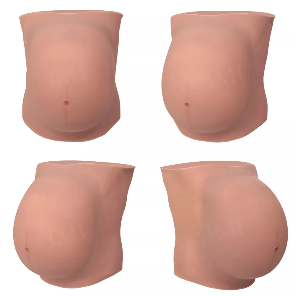 AVI Silicone Pregnant Belly Prosthetic – Fake Pregnancy Belly Prop – Medical Grade Silicone (One Size)