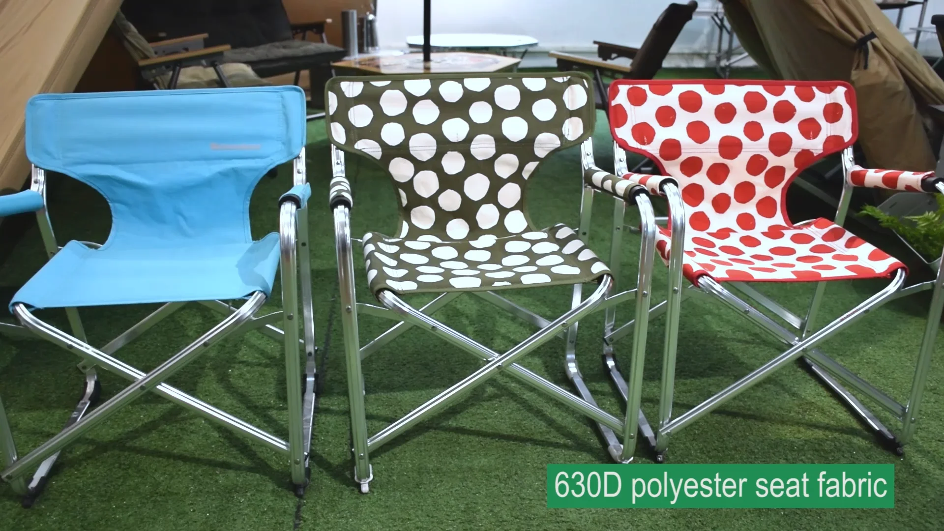 Mini Aluminum Portable Folding Director Chair Easy Carrying Chair For