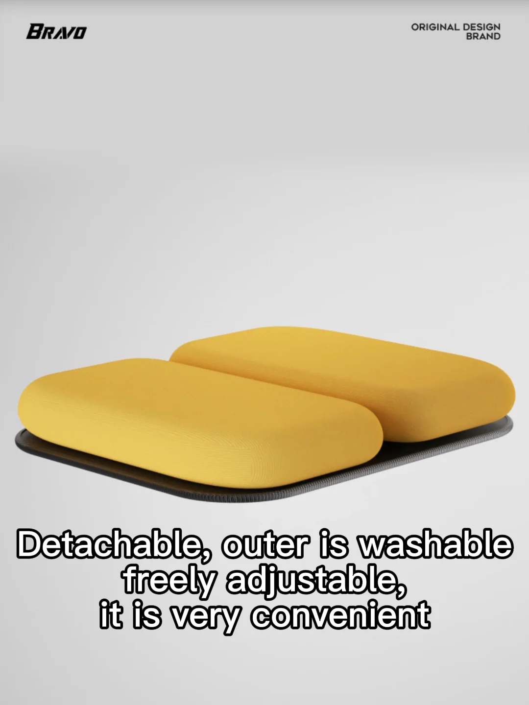 Ergonomics Memory Foam Kids' Chair Pads Square Seat Cushion With Ties