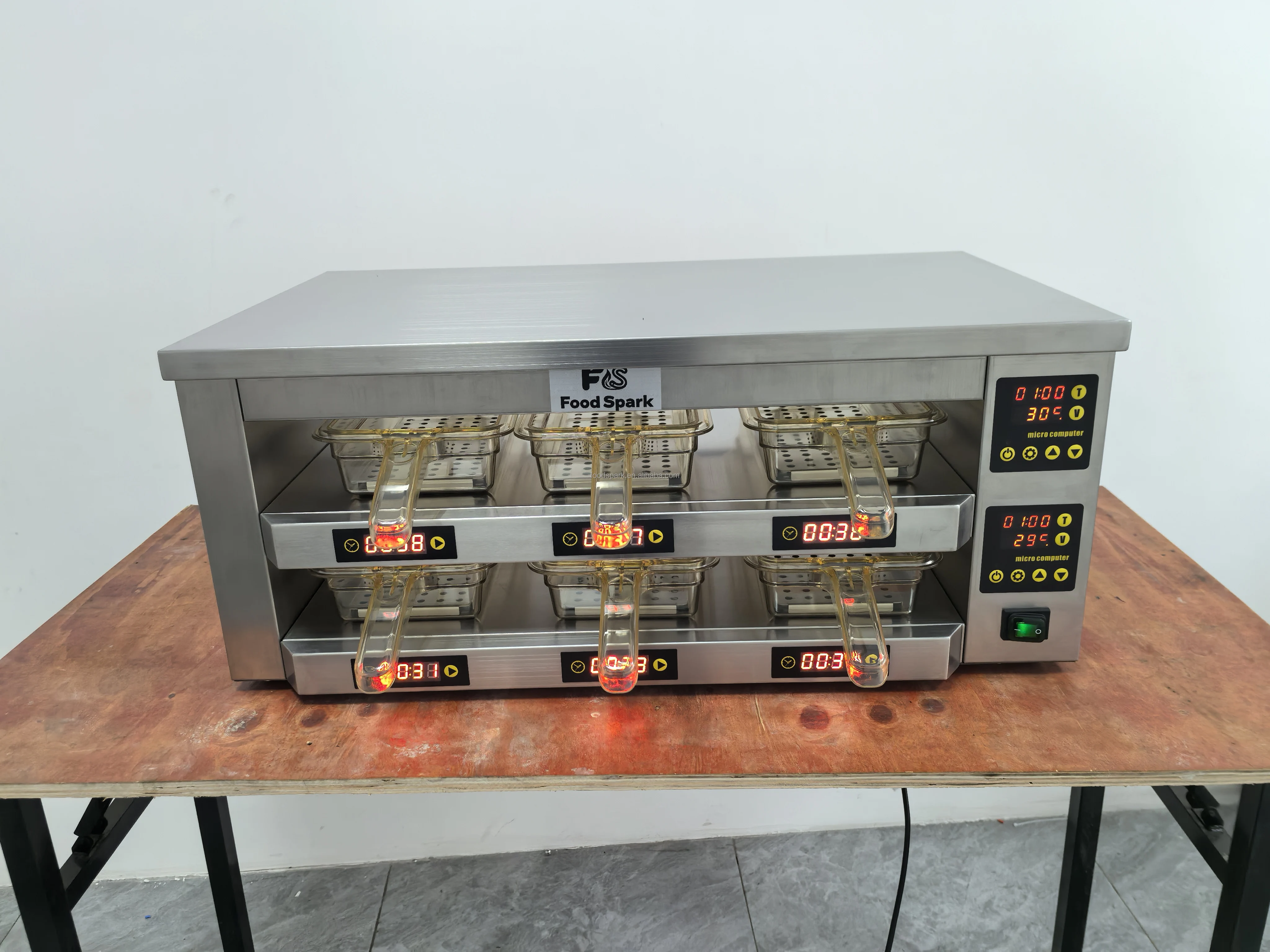 Commercial KFC Fast Food Restaurant Kitchen Equipment Burger Patty Meat ...