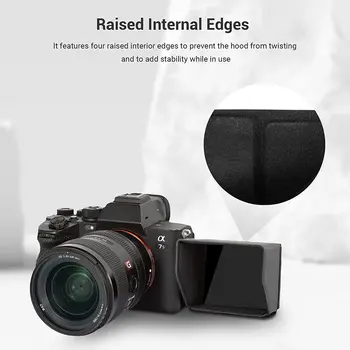 SmallRig Screen Hood Sun Hood Sunshade for Sony A7 IV / A7S III / A7C / ZV-E1 / ZV-E10 / ZV-1F / ZV-1 II/ZV-1/ FX3 Camera - 3206 detail image