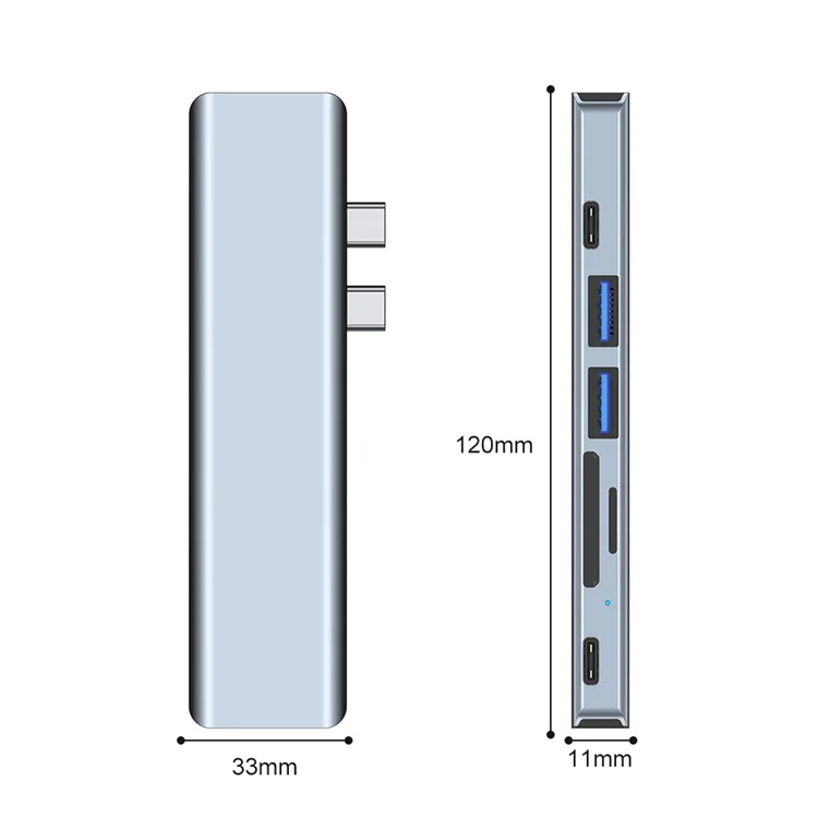 4k Thunderbolt3 adaptörü Pd veri portu Hub Pd yüksek hızlı adaptör Hub için Macbook/hava M1 Usb tip C Hub 4k Dock