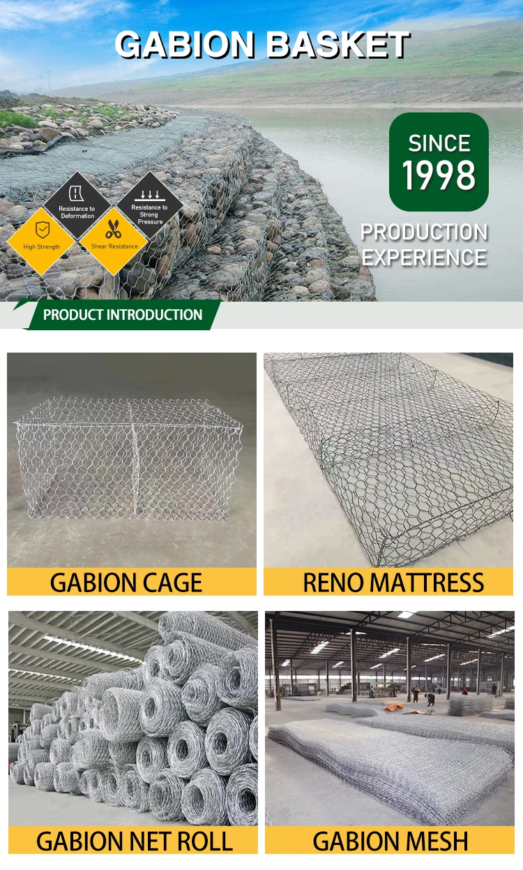 Factory Prices Pvc Coated Galvanized 2x1x1 Gabion Wire Mesh 10 X 12 Cm ...